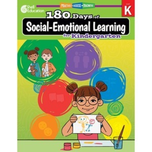 Shell Education Book, 180 Days, Sel, Kinder SHL126956